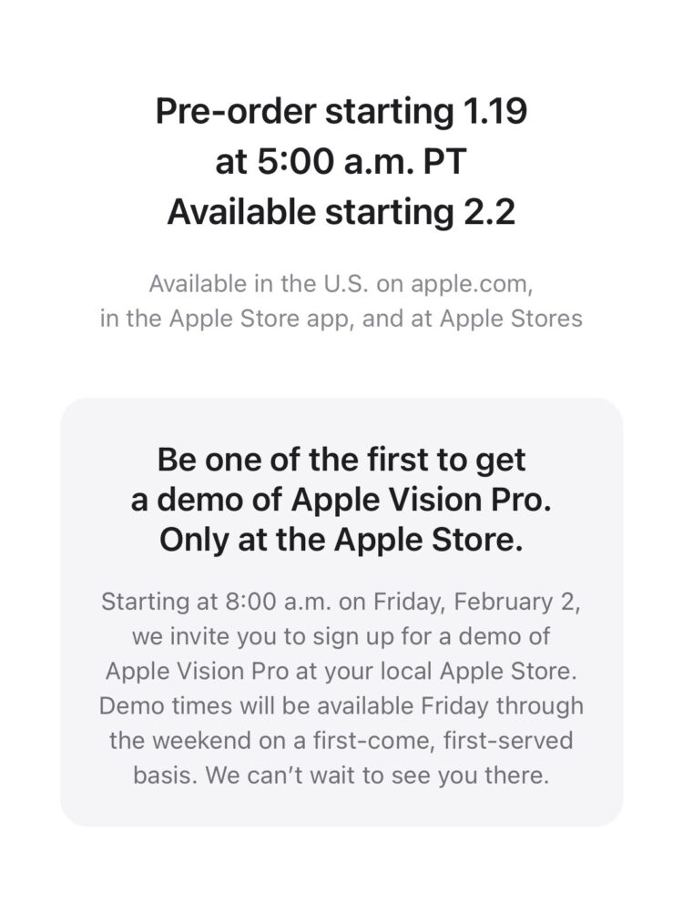 Rusza Premiera Demonstracji Vision Pro od Apple – 2 Lutego Start
