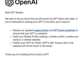Premiera Sklepu GPT OpenAI już za tydzień po opóźnieniach