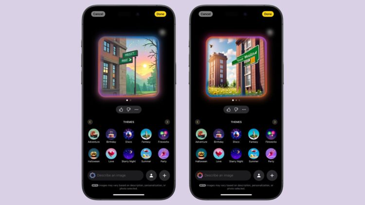 Nowa aplikacja Image Playground w iOS 18.2 - Twórz obrazy na podstawie tekstu