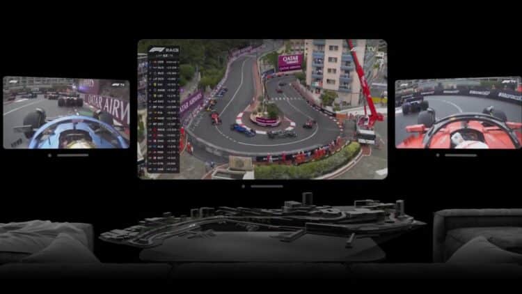 Nowa aplikacja Lapz przenosi fanów F1 w wirtualny świat dzięki Apple Vision Pro