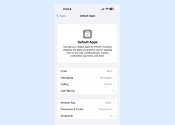 Nowa sekcja domyślnych aplikacji w iOS 18.2