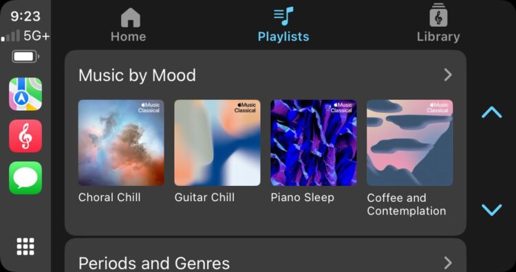 Apple Music Classical z obsługą CarPlay i Siri