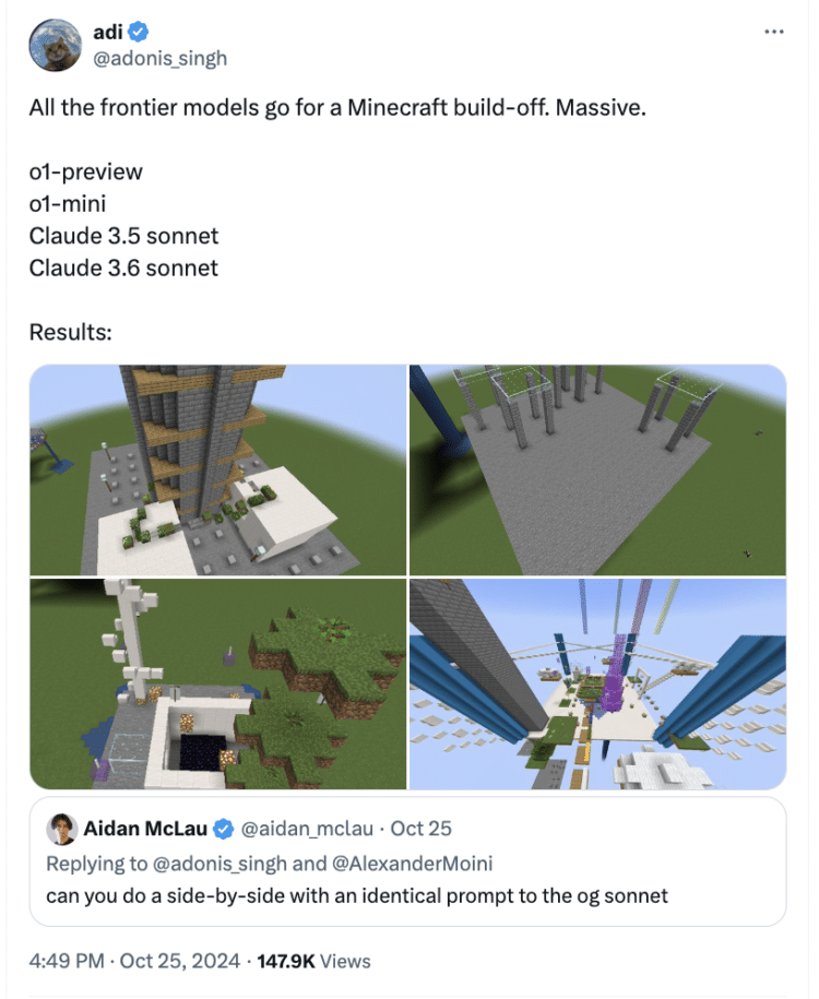 Czy Pictionary i Minecraft mogą sprawdzić pomysłowość modeli AI?