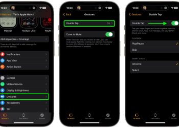 Jak wykorzystać gest Double Tap na Apple Watch?