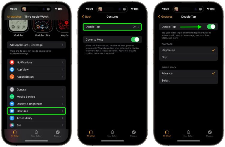 Jak wykorzystać gest Double Tap na Apple Watch?
