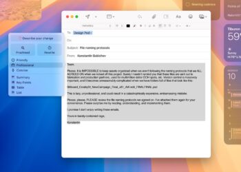 Nowe narzędzia pisarskie Apple ułatwiają edycję tekstów i zmianę ich tonu