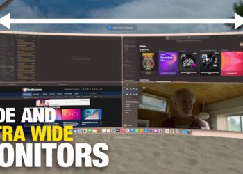 Nowe Tryby Ekranu dla Vision Pro: Szeroki i Ultraszeroki Wyświetlacz Ułatwiają Zarządzanie Aplikacjami Maca