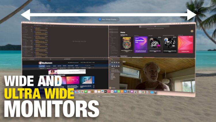 Nowe Tryby Ekranu dla Vision Pro: Szeroki i Ultraszeroki Wyświetlacz Ułatwiają Zarządzanie Aplikacjami Maca