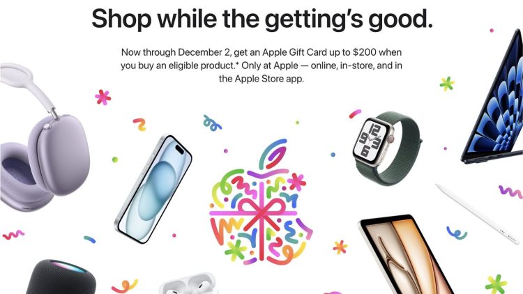 Promocje Apple na Black Friday i Cyber Monday: Karty Podarunkowe za Wybrane Zakupy
