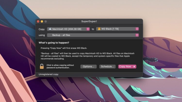 Aktualizacja macOS 15.2 uniemożliwia tworzenie bootowalnych kopii zapasowych w SuperDuper