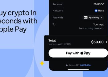 Coinbase umożliwia zakup kryptowalut za pomocą Apple Pay