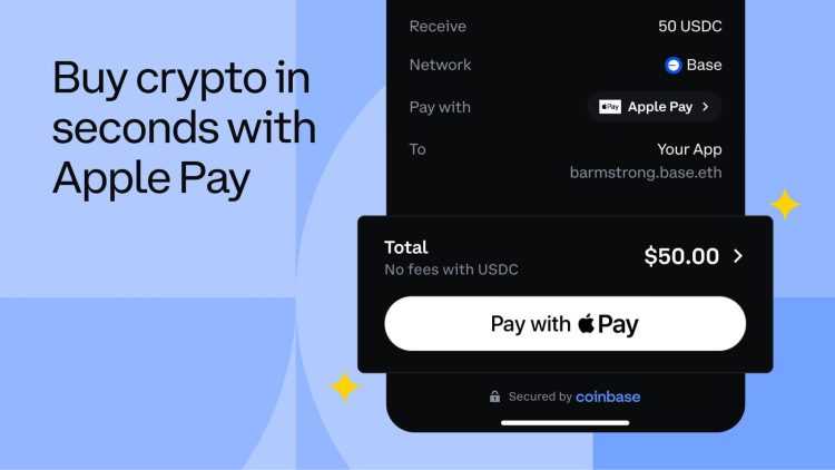 Coinbase umożliwia zakup kryptowalut za pomocą Apple Pay