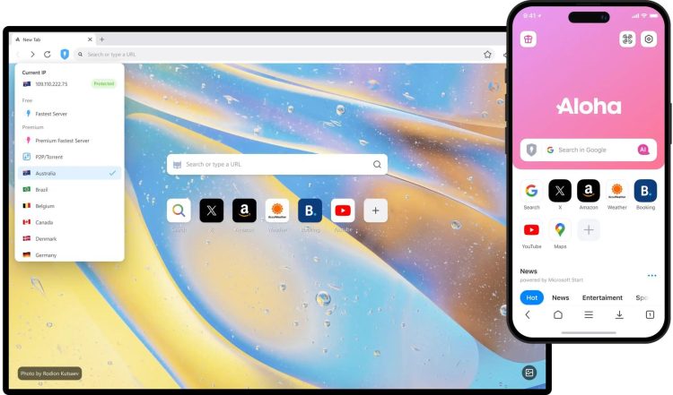 Funkcja zarządzania zgodami na pliki cookie w przeglądarce Aloha
