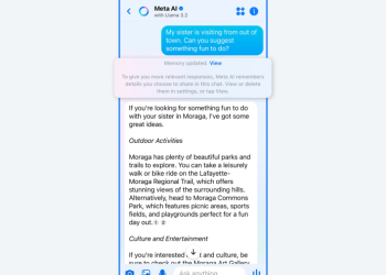 Meta AI wykorzystuje dane z Facebooka i Instagrama, aby lepiej dopasować swoje odpowiedzi