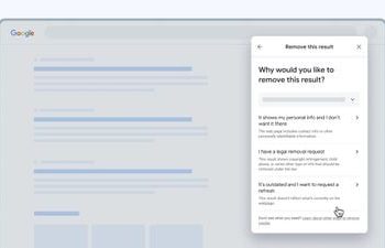 Łatwiejsze usuwanie danych osobowych z wyników wyszukiwania Google