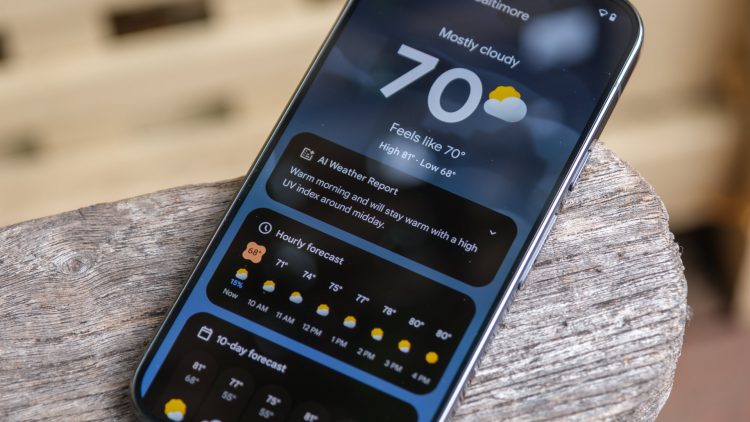 Aplikacja Pixel Weather od Google ulepsza prognozę dzięki oznaczeniom dnia i daty