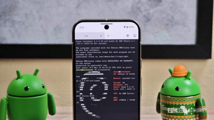 Aplikacja terminala Linux na Androidzie zyskuje karty, ułatwiając multitasking