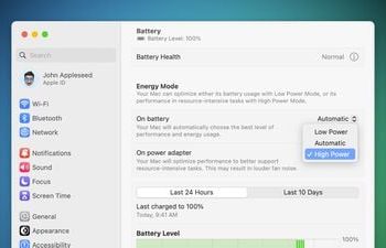 Brak trybu High Power Mode w Mac Studio z układem M4 Max