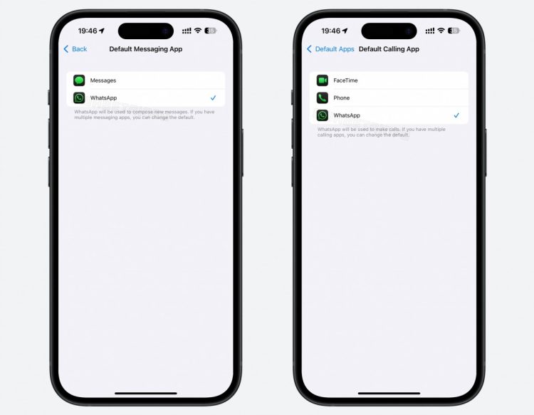 iPhone wkrótce pozwoli ustawić WhatsApp jako domyślną aplikację do rozmów i wiadomości
