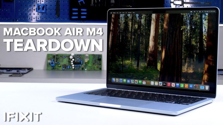 Rozbiórka MacBooka Air M4 – jak wygląda naprawa?