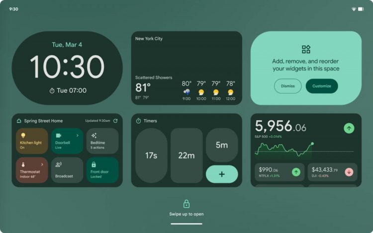 Widżety ekranu blokady pojawią się w Androidzie 16