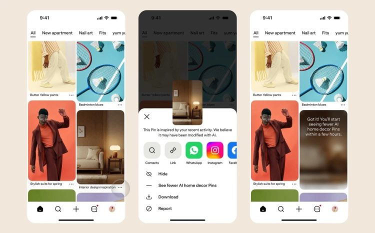 Pinterest wprowadza nowe narzędzia do walki z niespójnymi treściami generowanymi przez sztuczną inteligencję