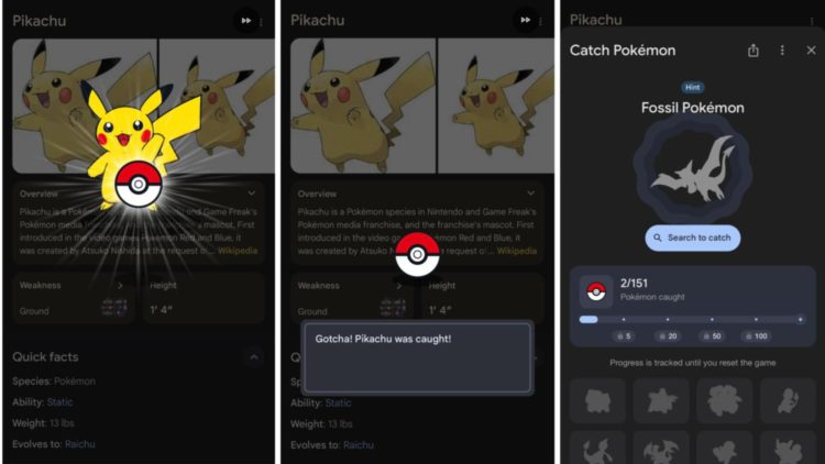 Złap je wszystkie — 151 oryginalnych Pokémonów czeka na odkrycie w Google Wyszukiwarce