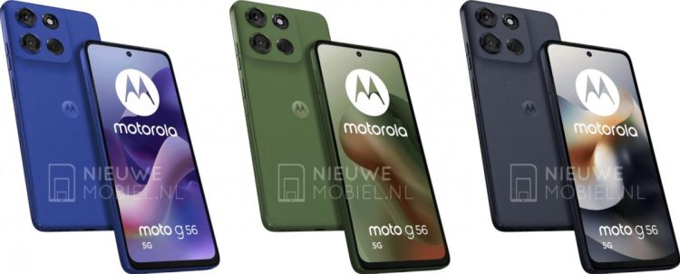 Nowe rendery Moto G56 ujawniają trzy z czterech dostępnych kolorów