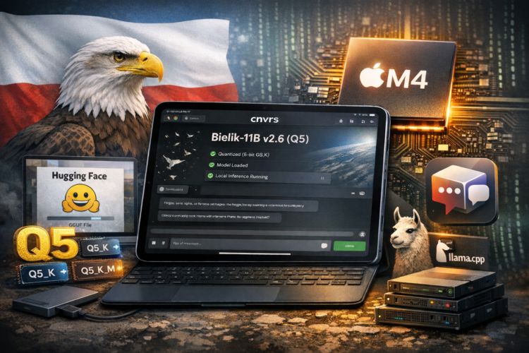 Bielik 11B v2.6 (Q5) na iPadzie Pro M4 – lokalny LLM w cnvrs krok po kroku