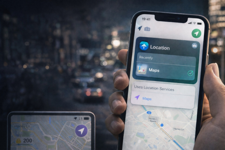 Co oznacza ikona strzałki lokalizacji na iPhonie?