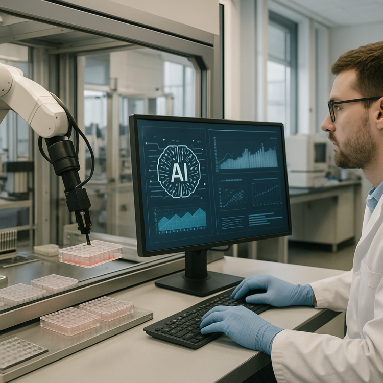 AI rewolucjonizuje skalowanie robotycznych laboratoriów do produkcji terapii komórkowych