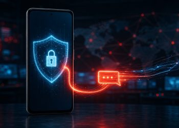 Wiadomość omijająca cyfrową ochronę zablokowanego smartfona z Androidem