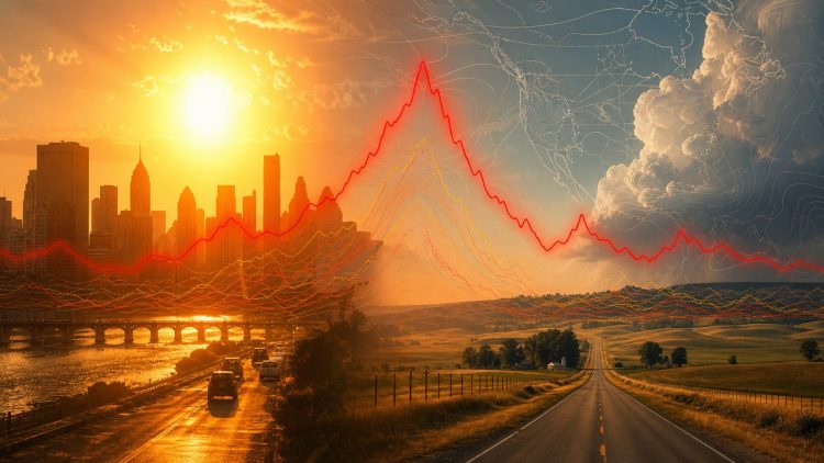 Fala upałów i wykres analizy temperatur z trzydziestu lat