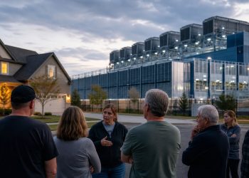 Mieszkańcy osiedla obok dużego centrum danych sztucznej inteligencji