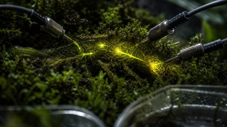 Elektryczne impulsy rejestrowane w tkance mchu