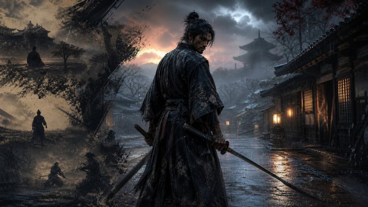 Miyamoto Musashi z dwoma mieczami w feudalnej Japonii