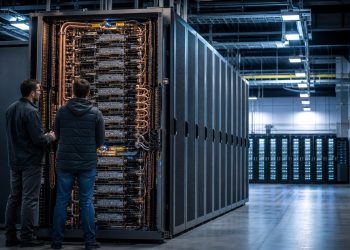 Wielki system szafowy do obliczeń sztucznej inteligencji