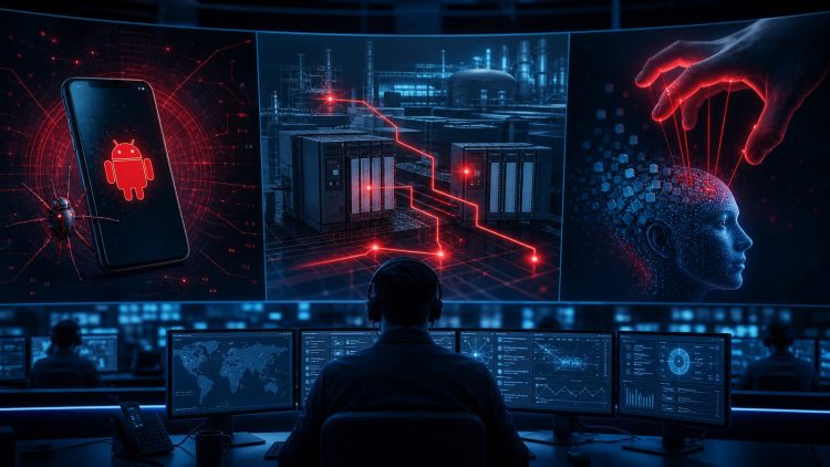 Przegląd zagrożeń cybernetycznych obejmujący Androida, systemy PLC i AI