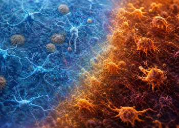 Mikroglej przechodzi od stanu ochronnego do zapalnego w tkance mózgowej z patologią Alzheimera