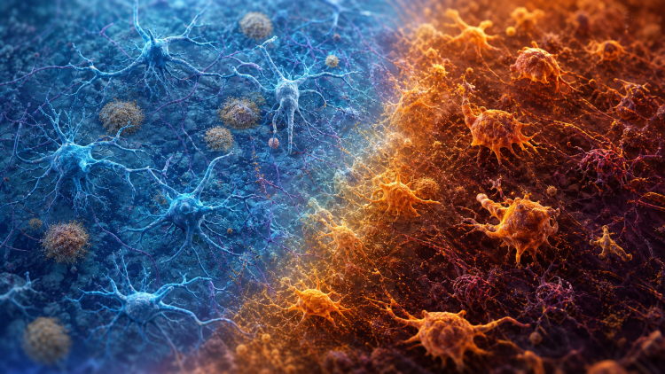 Mikroglej przechodzi od stanu ochronnego do zapalnego w tkance mózgowej z patologią Alzheimera