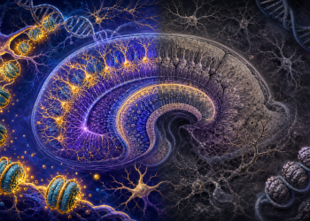 Neurony hipokampa splecione z DNA i zmieniającą się strukturą chromatyny