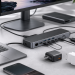 Wielofunkcyjna stacja dokująca USB-C łączy laptop z monitorem, dyskiem i ładowarkami