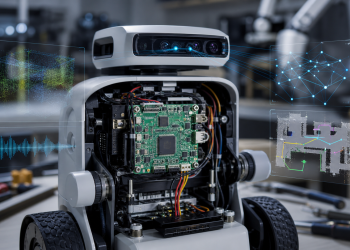 Kompaktowy moduł edge AI sterujący robotem i analizujący obraz
