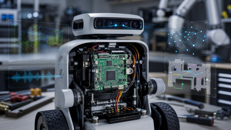 Kompaktowy moduł edge AI sterujący robotem i analizujący obraz