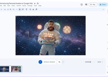 Google Vids pozwala tworzyć filmy z własnym udziałem dzięki sztucznej inteligencji