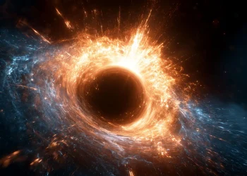 Kosmiczny Teleskop Jamesa Webba uchwycił moment karmienia supermasywnej czarnej dziury