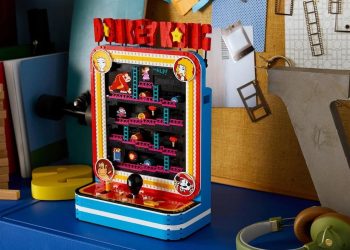 Bliższe spojrzenie na zestaw LEGO z automatem Donkey Kong