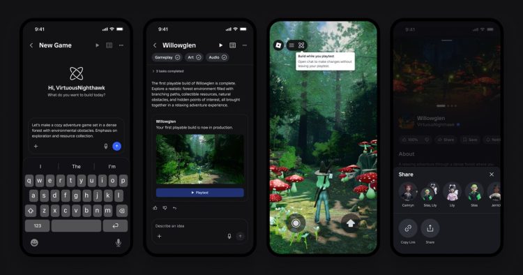 Roblox pozwoli tworzyć gry za pomocą poleceń tekstowych w aplikacji mobilnej