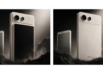 Smartfon Hisense z doczepianym kolorowym ekranem LCD