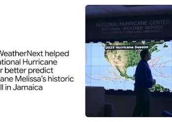Jak WeatherNext pomogło lepiej przewidzieć historyczne uderzenie huraganu Melissa w Jamajkę